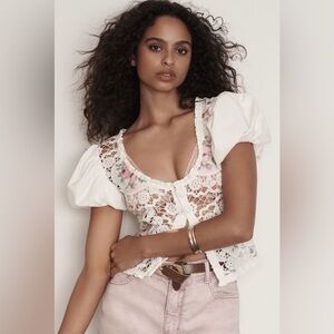For Love & Lemons Bordeaux Top